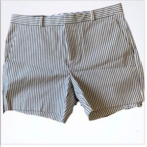 NWT Banana Republic 5” Striped Shorts Blue White